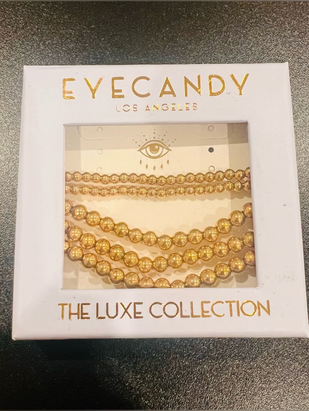 NWT Eye Candy Los Angeles 18K Gold-plated Bracelet Set - “The Luxe Collection”